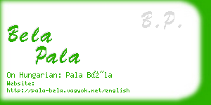 bela pala business card